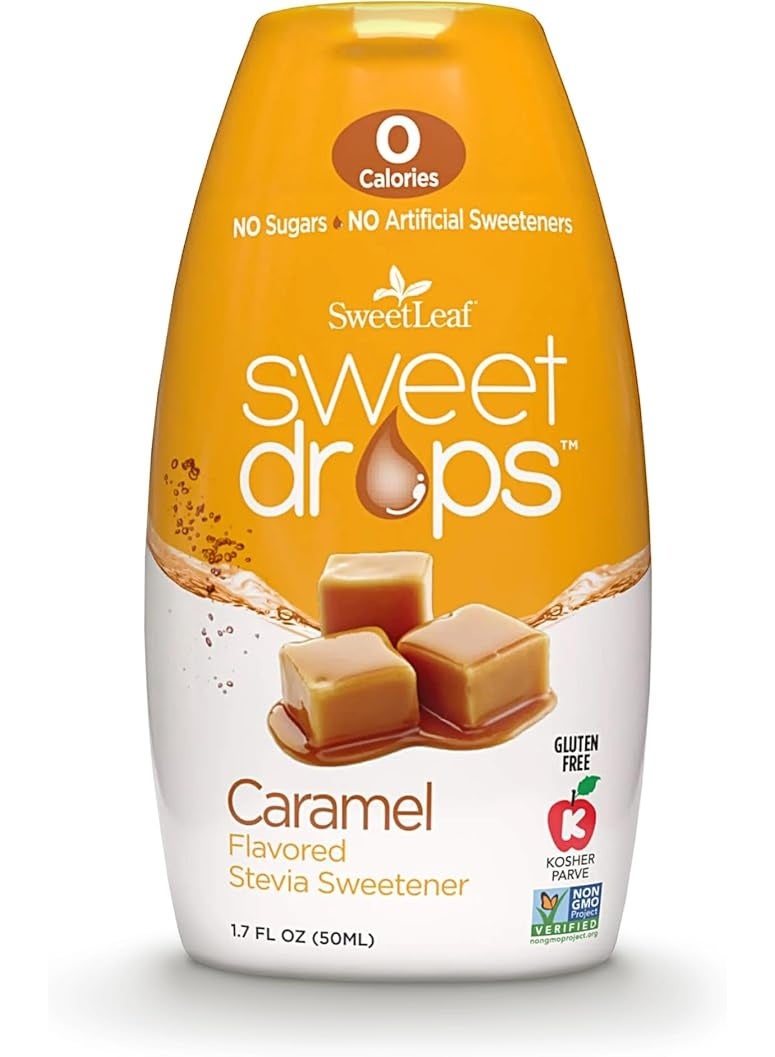Etna SweetLeaf Etna Wisdom Natural Sweet Drops, Caramel,1.7oz - Image 1